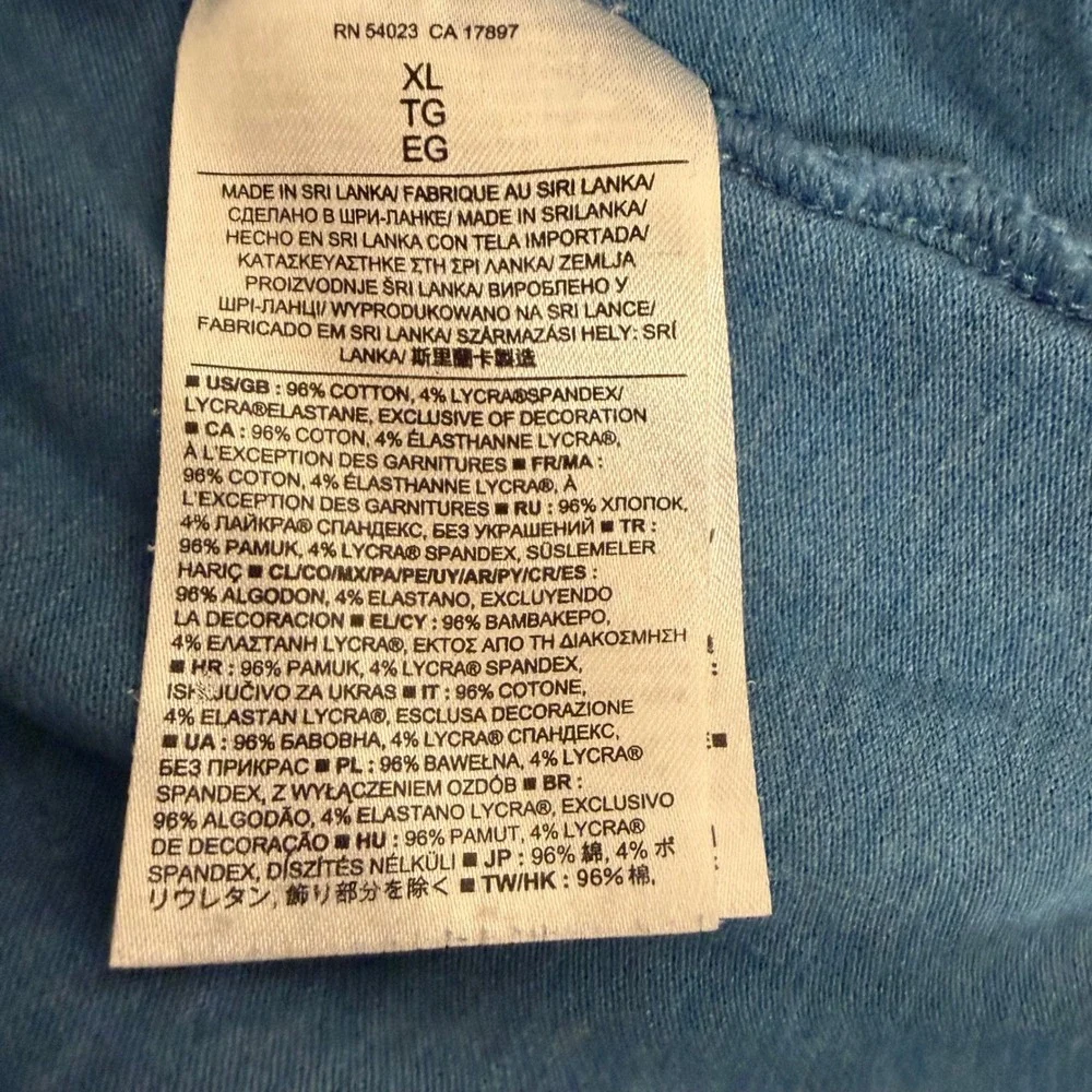 Banana Republic Mens XL Blue Heathered Short Sleeve Elephant Logo Polo Shirt